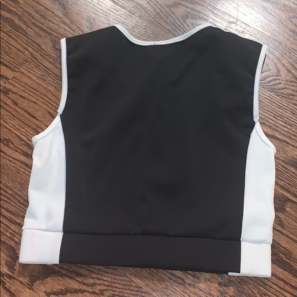 LF Emma & Sam neoprene front-zip crop top - Picture 2 of 3